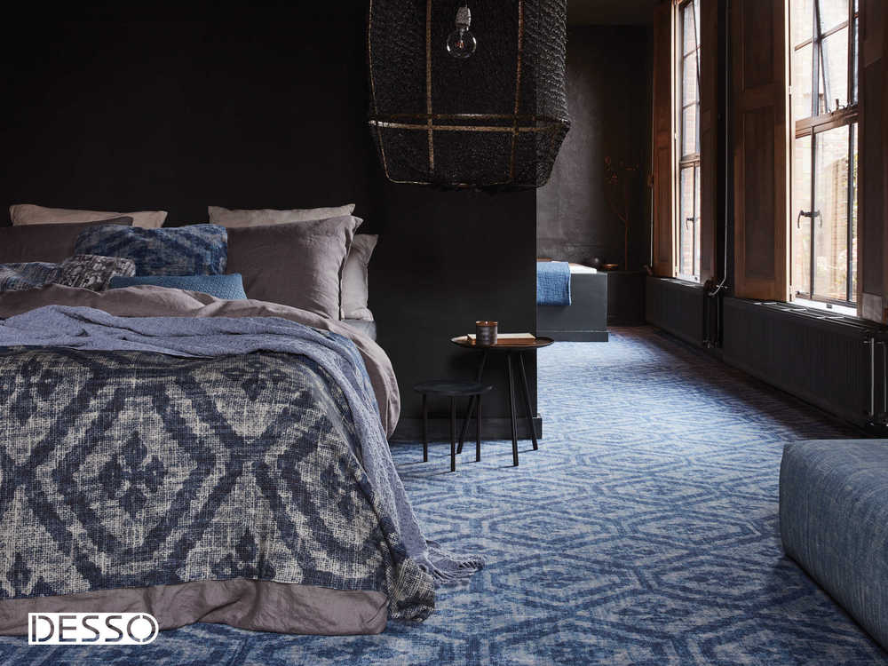 Desso Desso & Ex Blauw 8811-619 Vloerkleed Blind gebandeerd