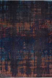 Louis de Poortere Atlantic Venetian Dust - Sunset Blue 9211 - Blauw-Roestbruin Vloerkleed