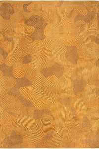 Retourdeal - Louis de Poortere Meditation Coral - Jelly Gold 9226 - Goud Vloerkleed - 80 cm x 150 cm