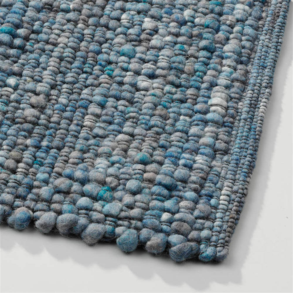 Perletta Gravel Aqua 153 Vloerkleed