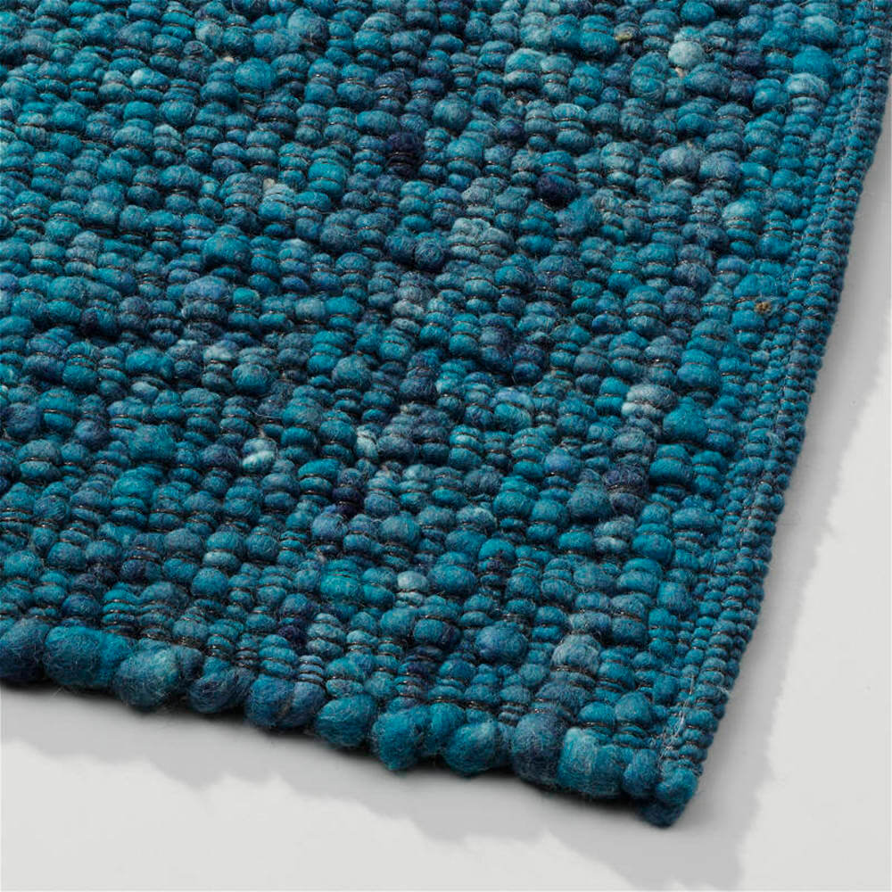 Perletta Gravel Petrol 154 Vloerkleed