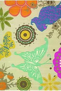 Vloerkleed Brink & Campman Xian Butterfly 76001 Vloerkleed Brink & Campman Xian Butterfly 76001
