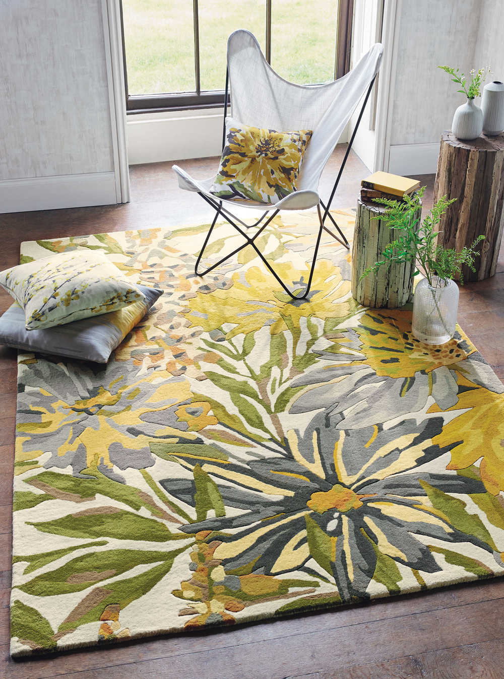 Vloerkleed Harlequin Floreale Maize 44906