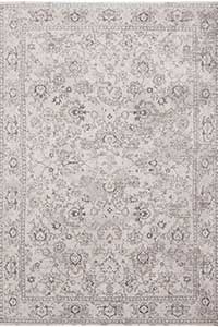 Vloerkleed Louis de Poortere Bobohemian Woodstock White 8912 Vloerkleed Louis de Poortere Bobohemian Woodstock White 8912