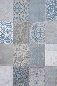 Vloerkleed Louis de Poortere Vintage Bruges Blue 8981