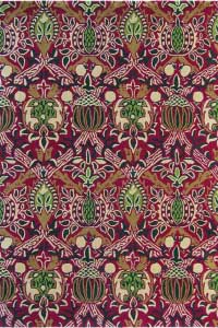 Vloerkleed Morris & Co. Morris Granada-Red/Black 27600 Vloerkleed Morris & Co. Morris Granada-Red/Black 27600