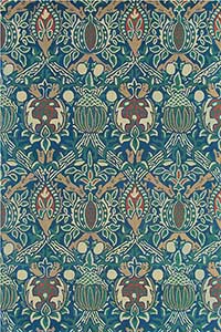 Vloerkleed Morris & Co. Morris Lodden-Indigo/Mineral 27808 Vloerkleed Morris & Co. Morris Lodden-Indigo/Mineral 27808