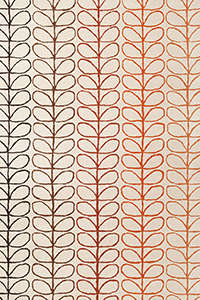 Vloerkleed Orla Kiely Linear Stem Ombre Tomato 61103