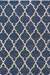 Vloerkleed Sanderson Empire Trellis Indigo 45508 Vloerkleed Sanderson Empire Trellis Indigo 45508
